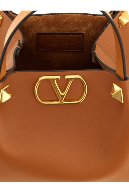 Valentino Garavani VLogoSignature небольшая сумка для покупок Коричневая W2B0T02LSXCAC