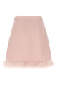 Valentino Garavani feathers skirt Pink
