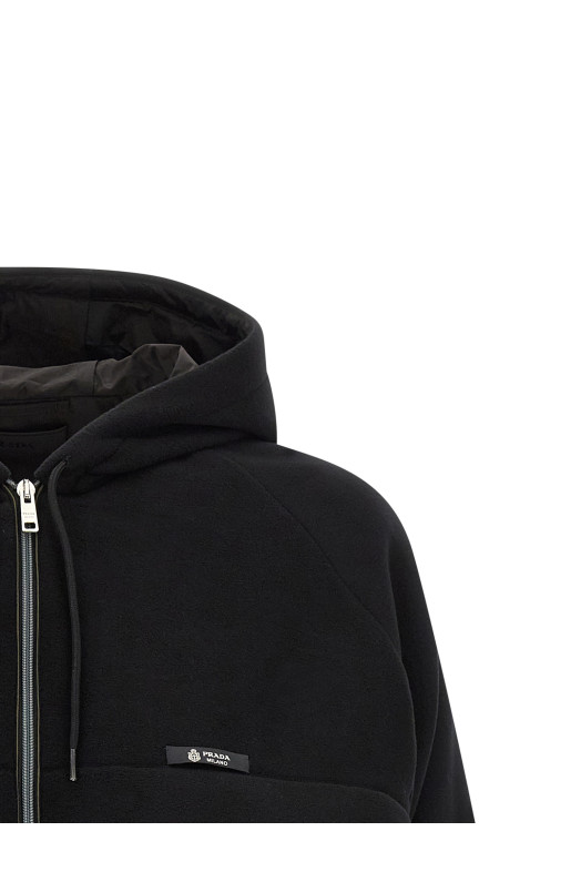 Pile Tec hooded jacket Black