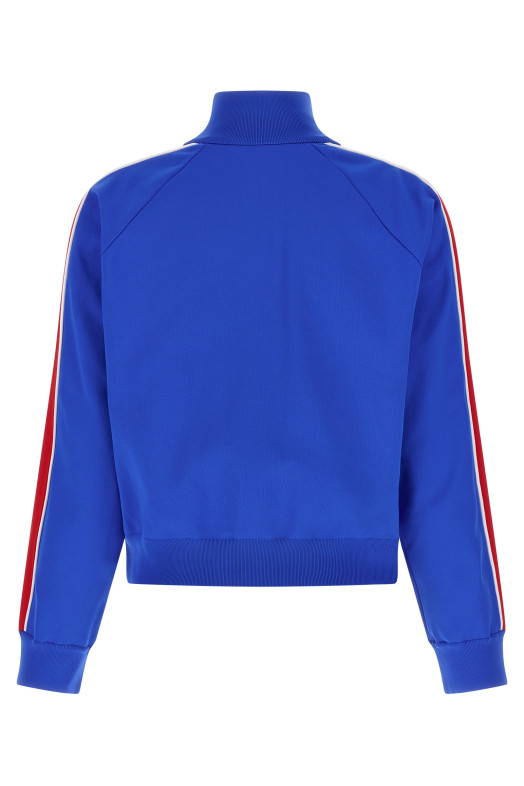 Logo embroidery sweatshirt Blue