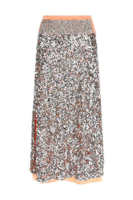 Sequin skirt Silver