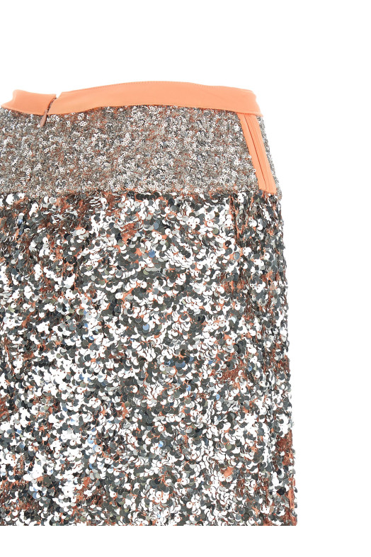 Sequin skirt Silver