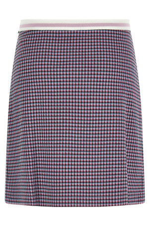 Houndstooth skirt Purple