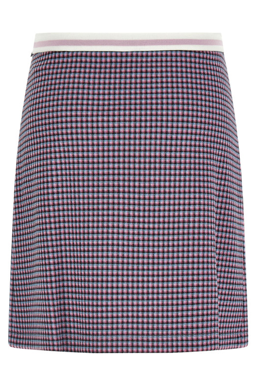 Houndstooth skirt Purple