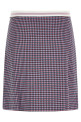 Houndstooth skirt Purple