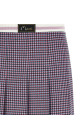 Houndstooth skirt Purple