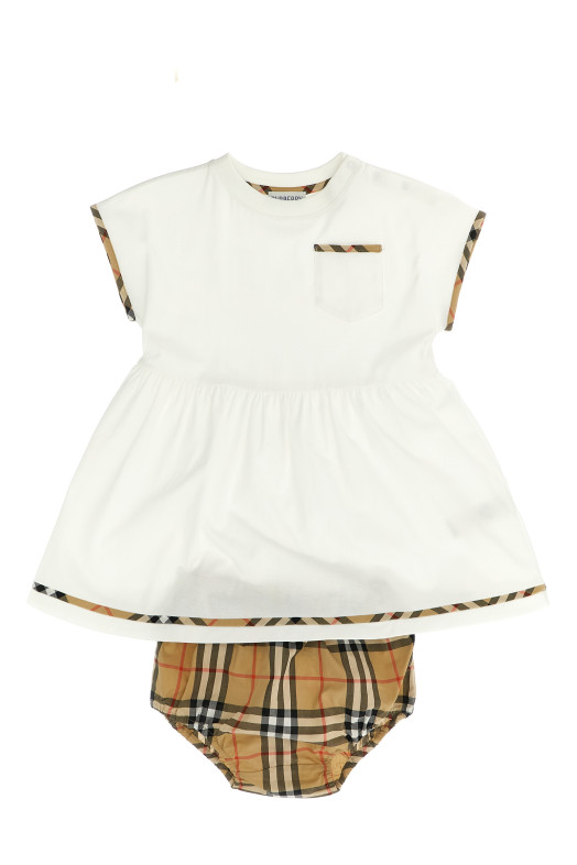BURBERRY 'Lea' многоцветный наряд 8121850WHITE
