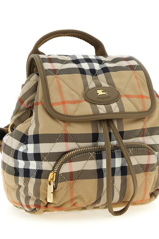 'Horseshoe' mini backpack Beige