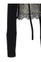 Свитер с кружевной вставкой Черный GIUSEPPE DI MORABITO 06PSKNT3891640499