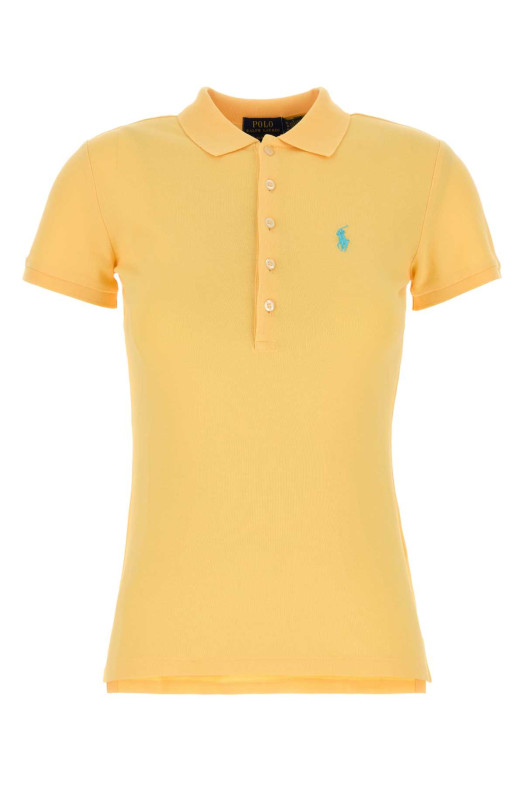 Yellow stretch piquet polo shirt Beige POLO RALPH LAUREN (211870245)