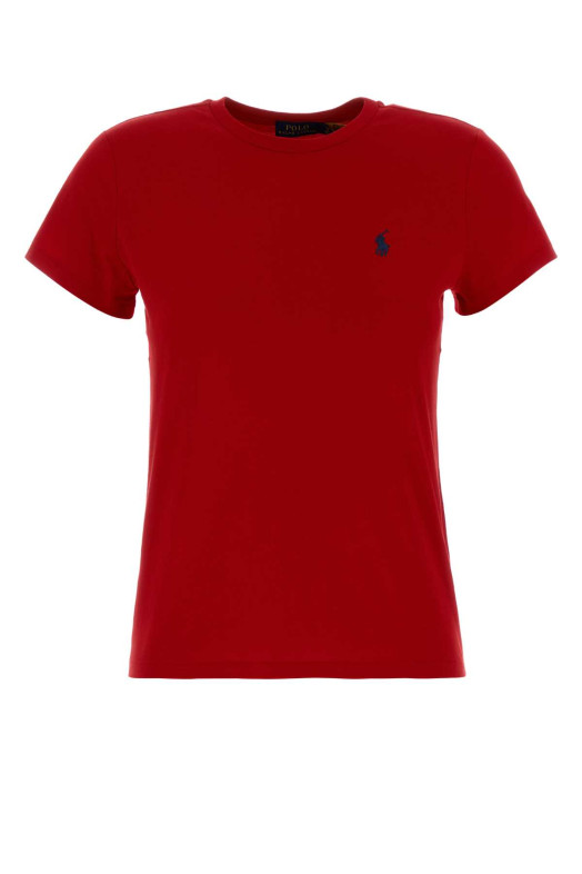Red cotton t-shirt Black POLO RALPH LAUREN (211B14605)