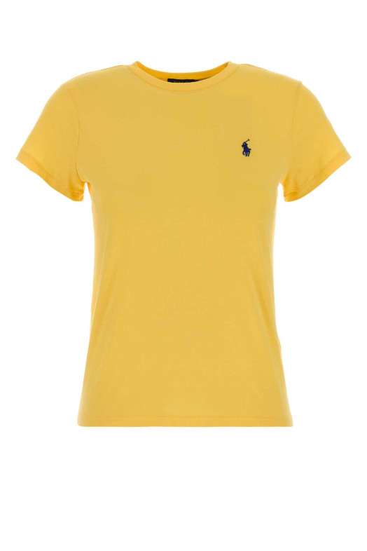 Yellow cotton t-shirt POLO RALPH LAUREN (211B14605)