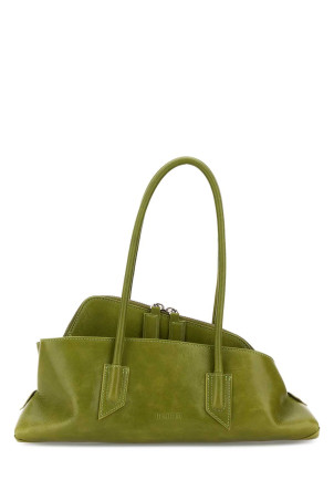 Pistachio green leather small La Passeggiata shoulder bag THE ATTICO (260WAH00058LBT110AA)