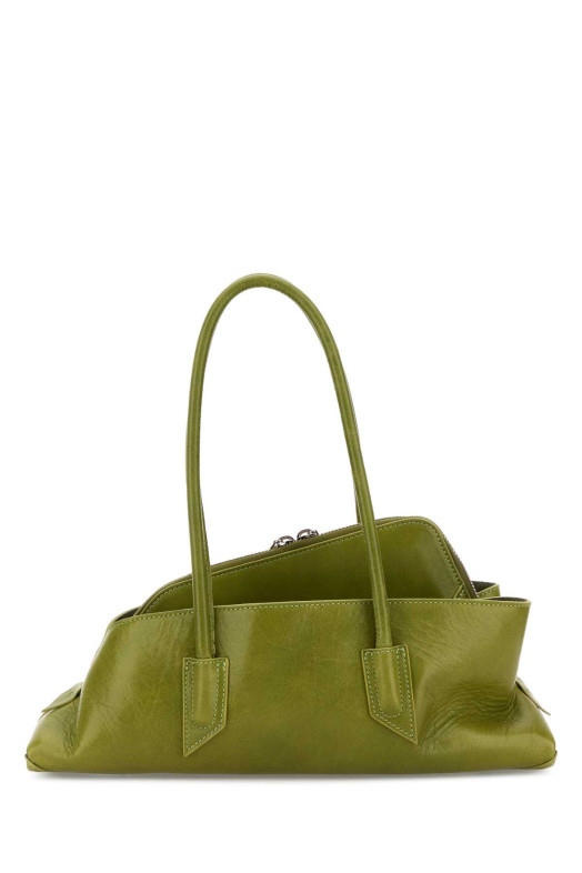 Pistachio green leather small La Passeggiata shoulder bag THE ATTICO (260WAH00058LBT110AA)