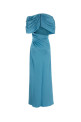 Light-blue satin long dress STELLA McCARTNEY (6A04913FU302)