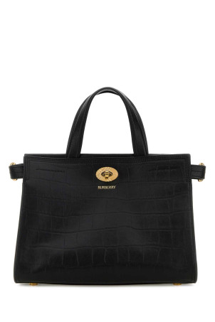 Black leather mini Cotswolds handbag Black BURBERRY (8118896)