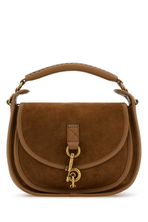 Brown suede handbag BURBERRY (8120779)