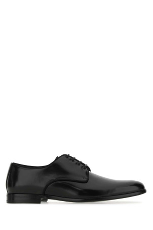Black leather lace-up shoes Black DOLCE & GABBANA (A10703A1203)