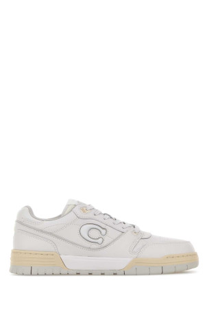 White synthetic leather sneakers White COACH NEW YORK (CCN64)