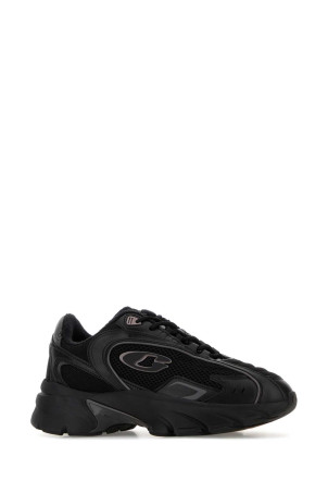 Black mesh and leather sneakers COACH NEW YORK (CDE28)