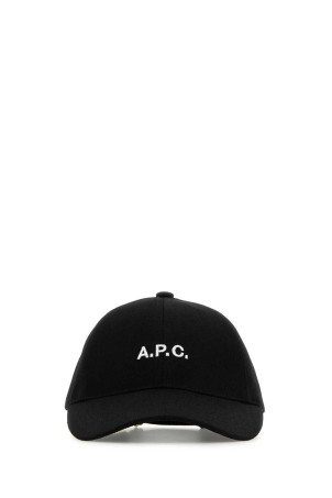 Black stretch cotton Charlie baseball cap Black A.P.C. (COZZSM24069)