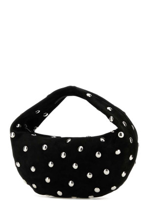 Black suede medium Olivia shoulder bag Multicolor KHAITE (H6011726L726)