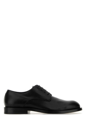 Black leather lace-up shoes JIL SANDER (J33ZJ0025P7583)