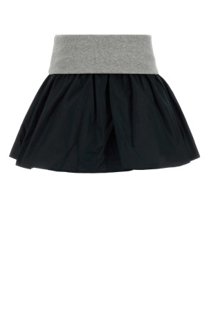 Navy blue tech fabric mini skirt MIU MIU (MG2634SOOO19EC)