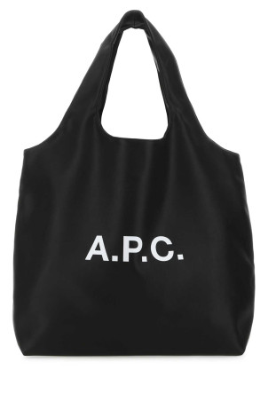 Black synthetic leather shopping bag Black A.P.C. (PUAATM61565)