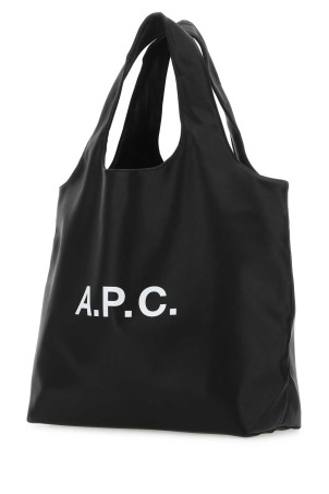 Black synthetic leather shopping bag Black A.P.C. (PUAATM61565)