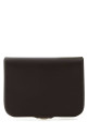 Dark brown leather card holder A.P.C. (PXAWVH63176)