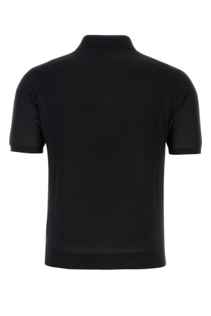 Black wool polo shirt Black PRADA (UMB267S2121ZLE)