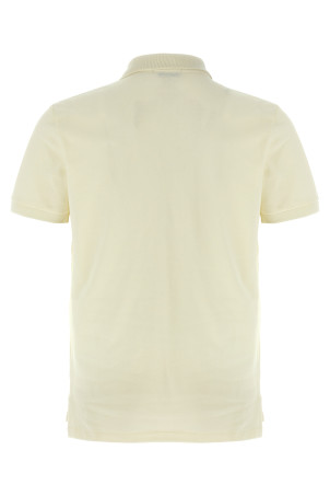 Logo embroidery polo shirt White