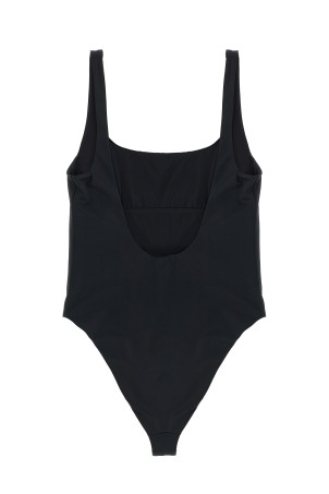 'Versace Logo' one-piece swimsuit Black