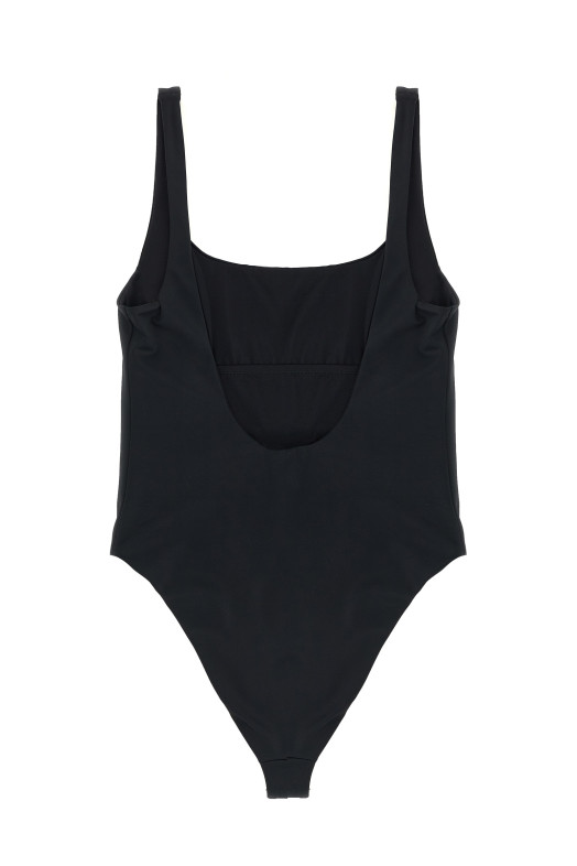 'Versace Logo' one-piece swimsuit Black