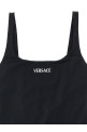 'Versace Logo' one-piece swimsuit Black