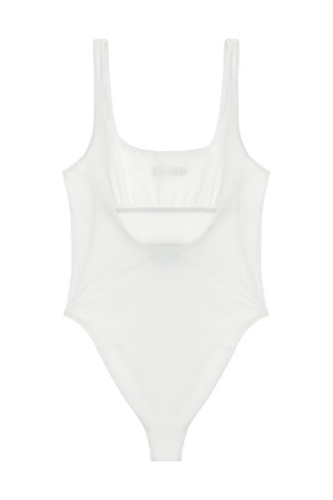 'Versace Logo' one-piece swimsuit White