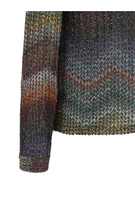 Рубашка из вискозы с пайетками и ламе Разноцветная MISSONI DS26SJ06BC005YS72P0