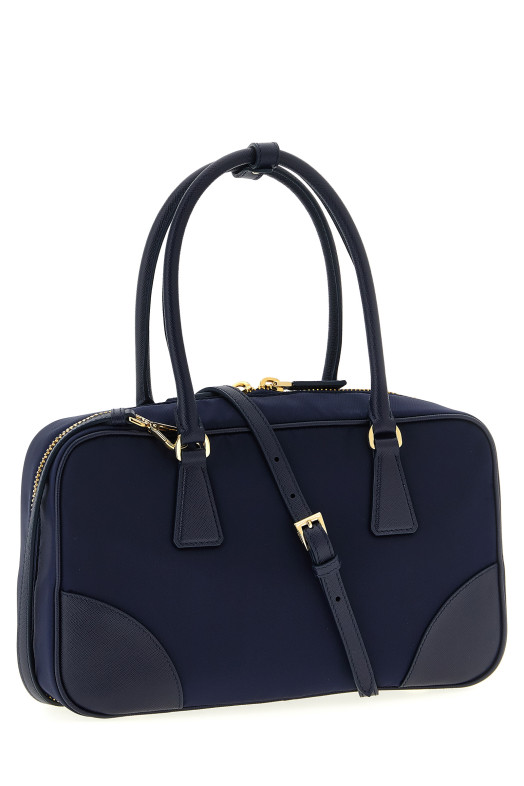 Средняя сумка «Bauletto Prada Re-Edition 1987» Синяя 1BB115VTOOR064F0216