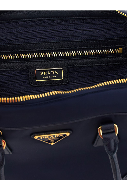 Средняя сумка «Bauletto Prada Re-Edition 1987» Синяя 1BB115VTOOR064F0216