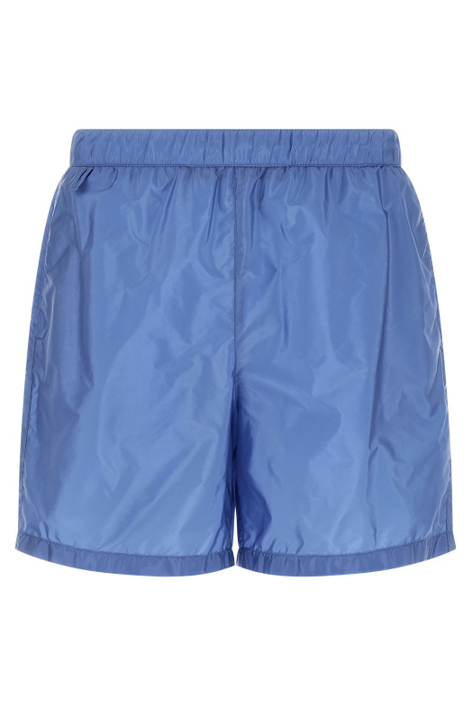 Купальник из нейлона с перьями, СИНИЙ PRADA UB381SOOO1WQ9F0EJS