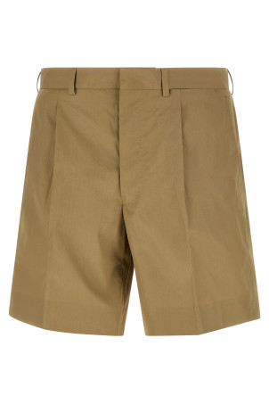 Poplin bermuda shorts Beige