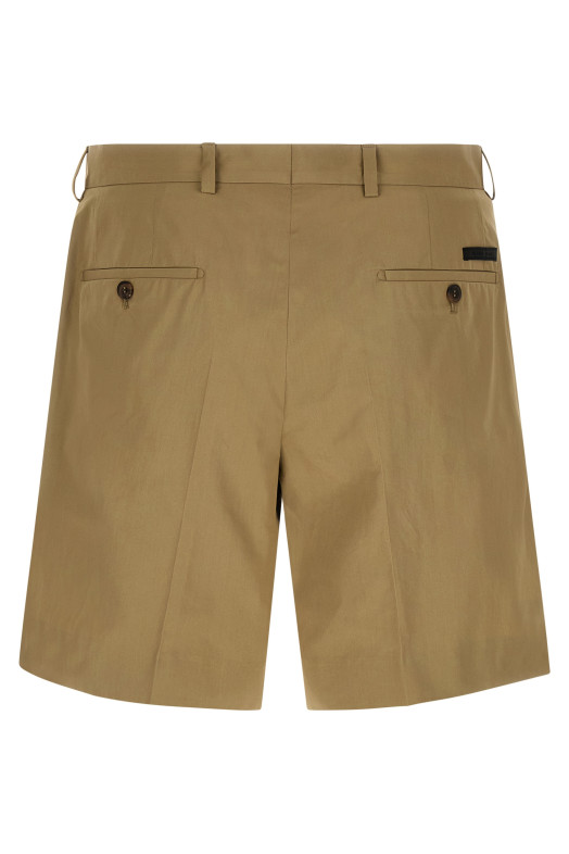 Поплиновые бермуды Бежевый PRADA UP0424SOOO1XV2F034X