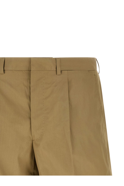 Поплиновые бермуды Бежевый PRADA UP0424SOOO1XV2F034X