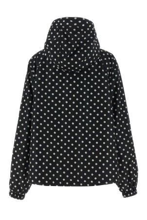 Polka dot anorak Black-grey