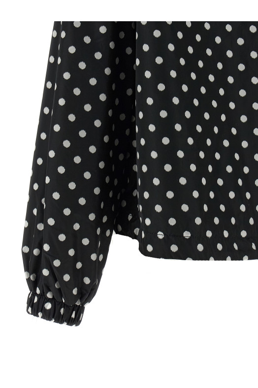 Анорак в горошек Черно-серый GANNI A1010085099