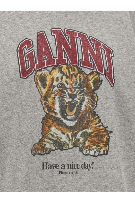 'Grey Tiger' hoodie Gray