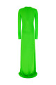 'Long Sleeve Slash Front Evening' dress Green