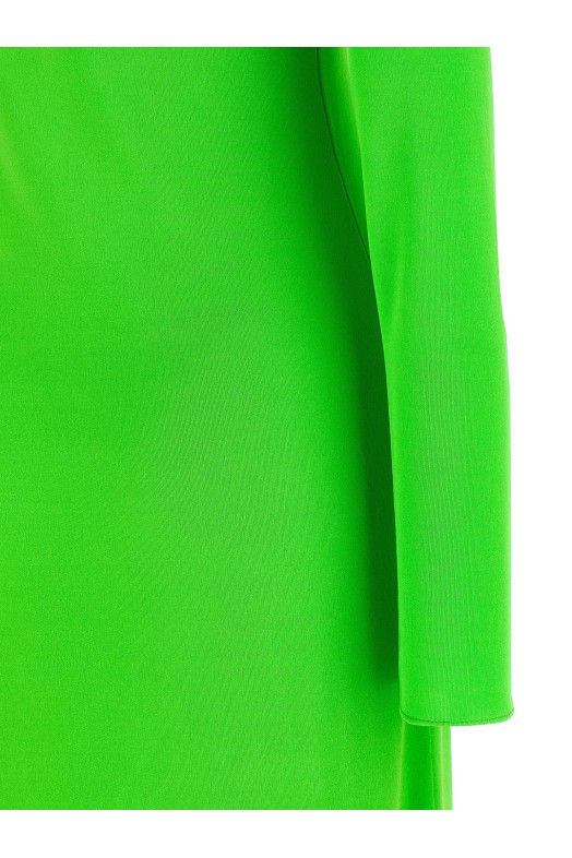 'Long Sleeve Slash Front Evening' dress Green