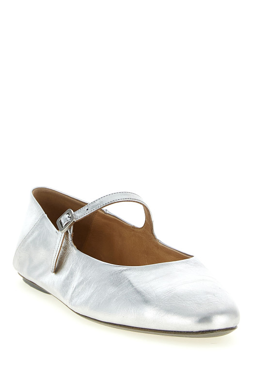 'Strascico' ballet flats Silver